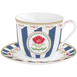 Porcelánová šálka s podšálkou Flowery photo